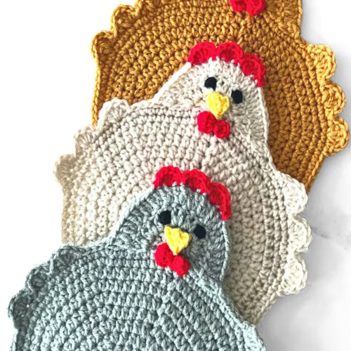 Farmhouse Trivet Potholder Crochet Pattern