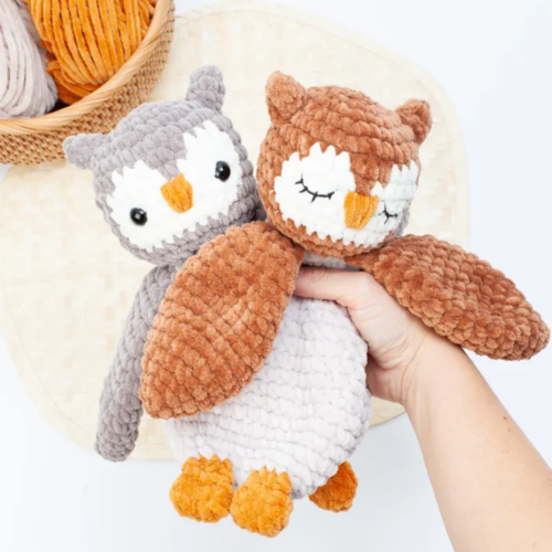 Crochet owl snuggler pattern, Owl lovey crochet pattern